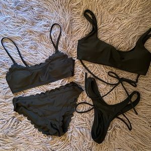 2 sets of black padded swimsuits 👙